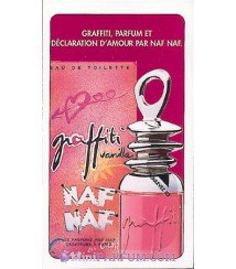 Graffiti Parfum et Déclaration d'amour par Naf Naf