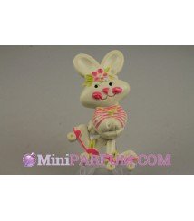 Concrète Pin pal - Lapin blanc sur patins