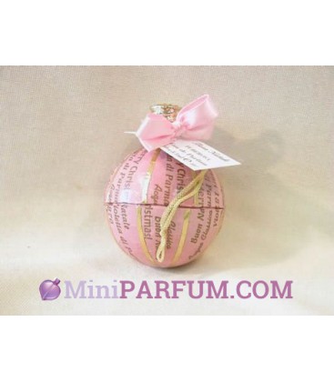 Boule de Noël Rose pâle et Or