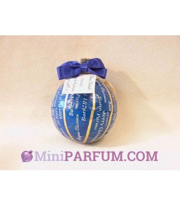 Boule de Noël Bleue et Or