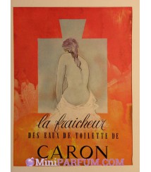 La fraicheur des eaux de toilettes de Caron *