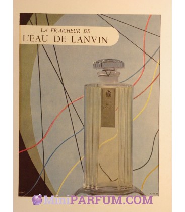 La fraicheur de l'eau de Lanvin *